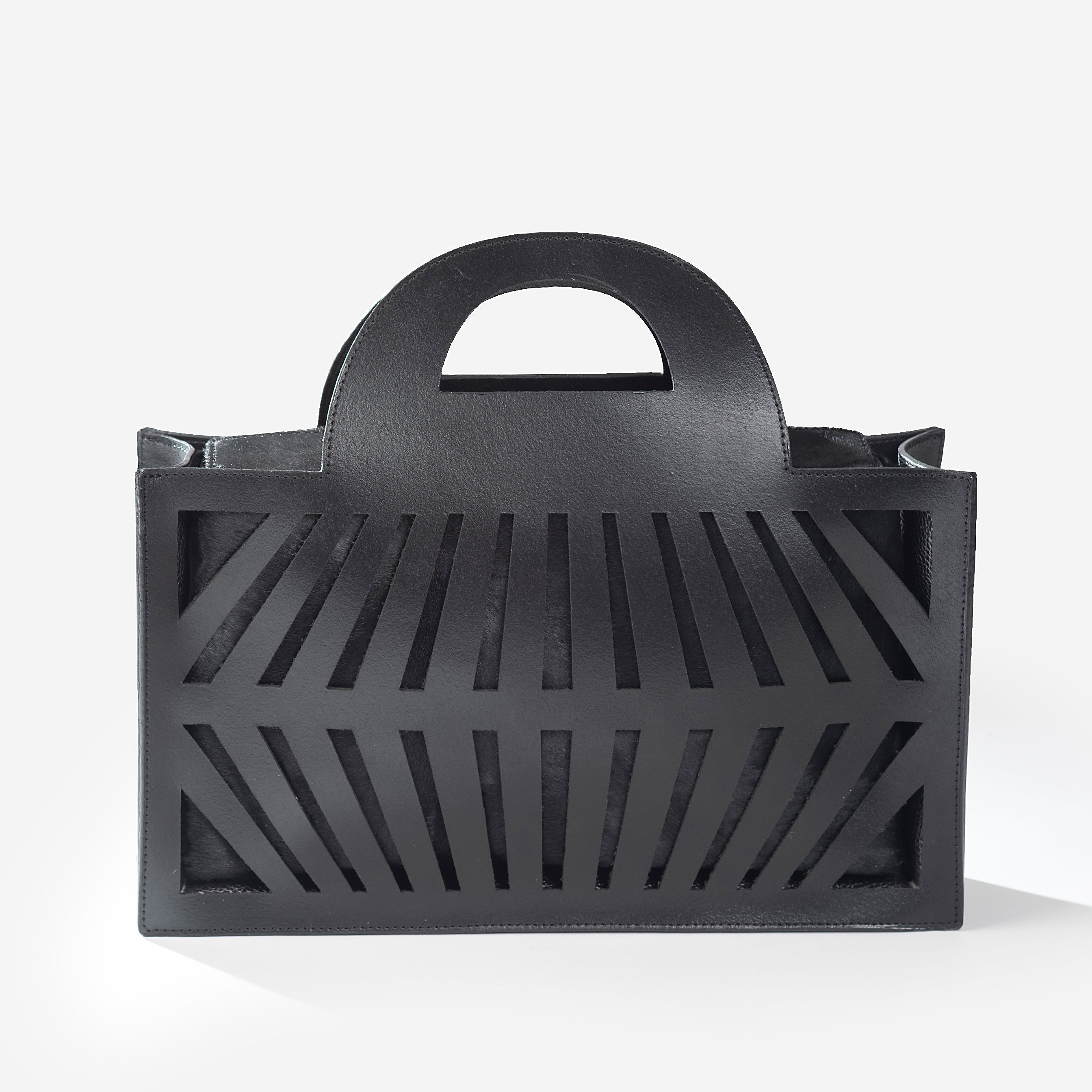 PSYCHE Midi with Black Pony Skin Pouch